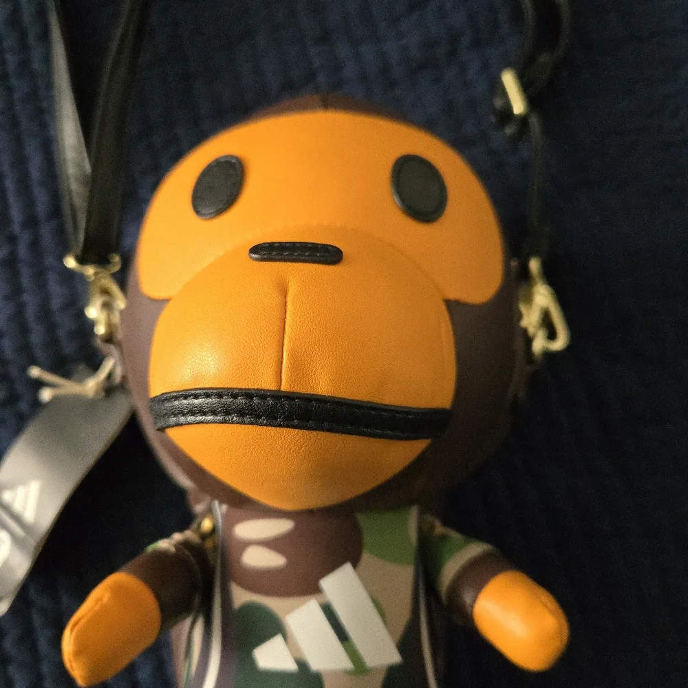 Adidas Bape Milo Bag One Size JZ7448 Auburn New With Tags 102025 - Picture 9 of 10